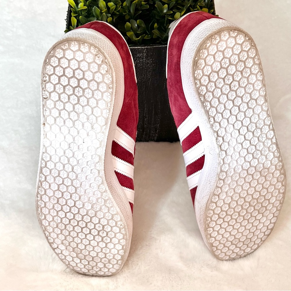 Adidas Original Gazelle Collegiate Burgundy White Gold Sz W 10.5 M 9.5 L… - Picture 9 of 15